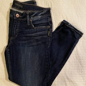 Silver Dark Wash Skinny Jeans